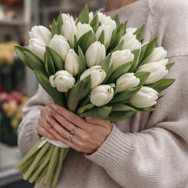 Тюльпан белый