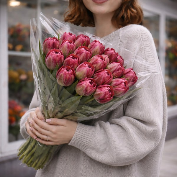 Тюльпан пионовидный Скарлет Верона