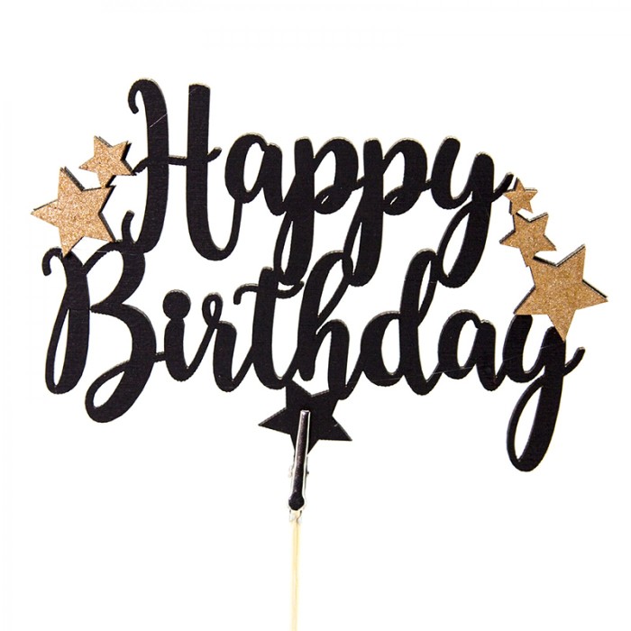 Топпер Happy Birthday Топпер Happy Birthday
